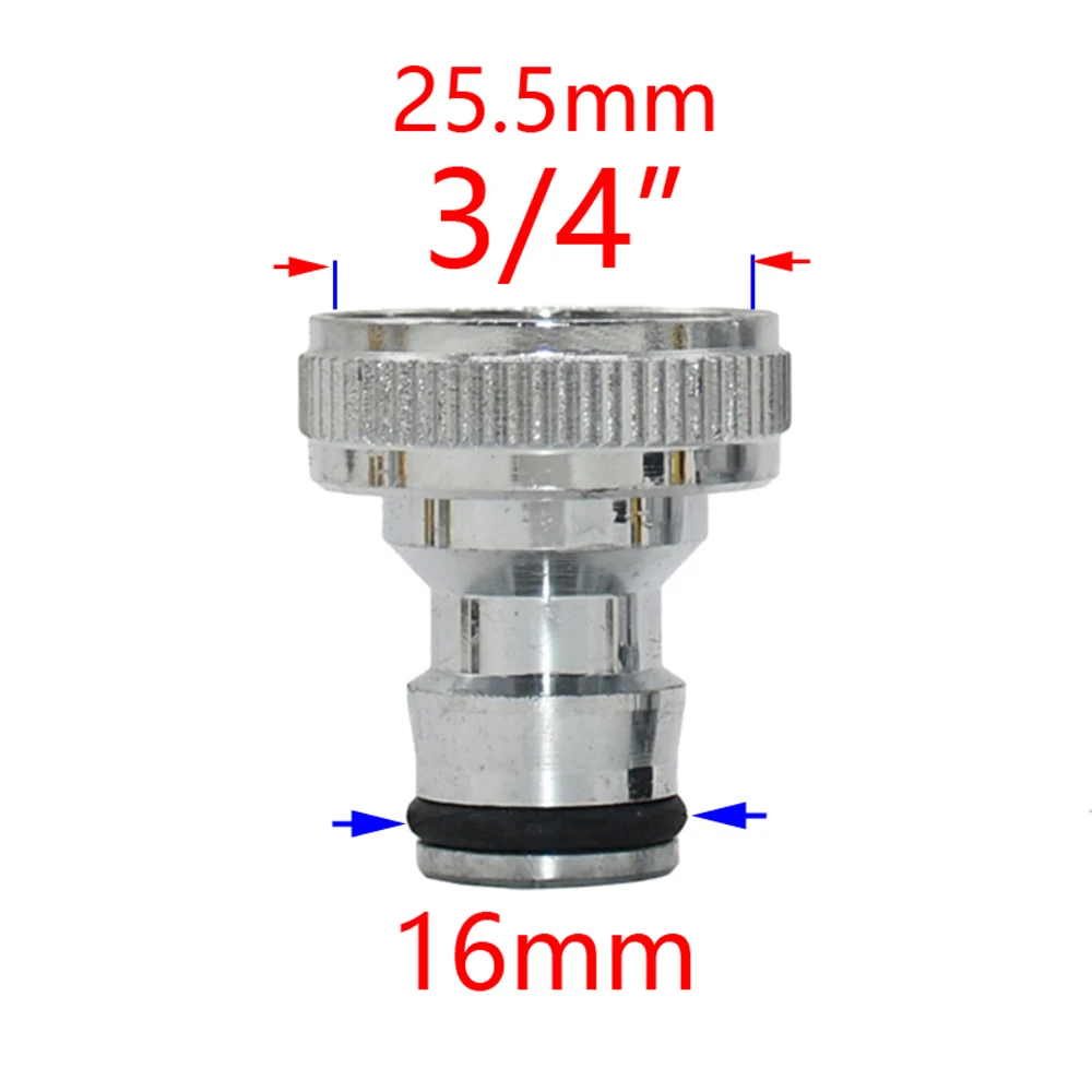 1/2 3/4 5/8 1" Thread Quick Connector Brass Garden Watering Adapter Drip Irrigation Copper Hose Quick Connector Fittings 1 Pcs