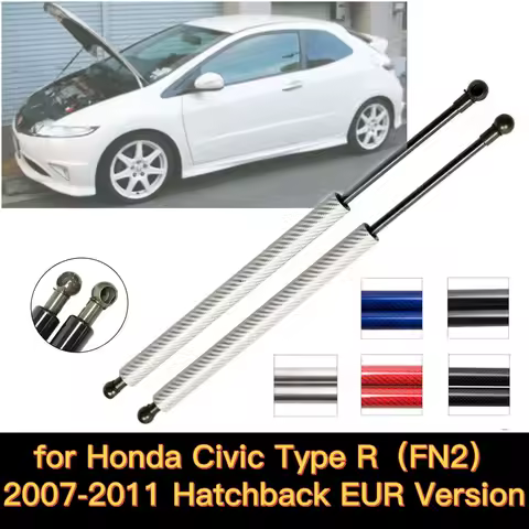 Bonnet Hood Struts For 2007-2011 Honda Civic Type R FN2 Hatchback EUR Version Modify Lift Support Shock Damper Gas Spring Piston