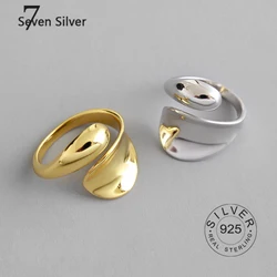 Echt 925 Sterling Zilveren Ringen Voor Vrouwen Ronde Bump Open Gouden Trendy Fijne Sieraden Grote Verstelbare Antieke Ringen Anillos