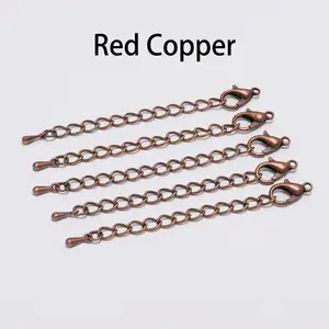 Klipsler ıstakoz, Bağlayıcı Takı Yapımı için DIY, bir Uzatma Zinciri Kuyruk Bilezik ve bir Kolye Bulguları, 50 ve 70mm frekans aralığı, 10 adet/ grup 8 en çok satan, anahtarlık için ıstakoz toka-no. 5