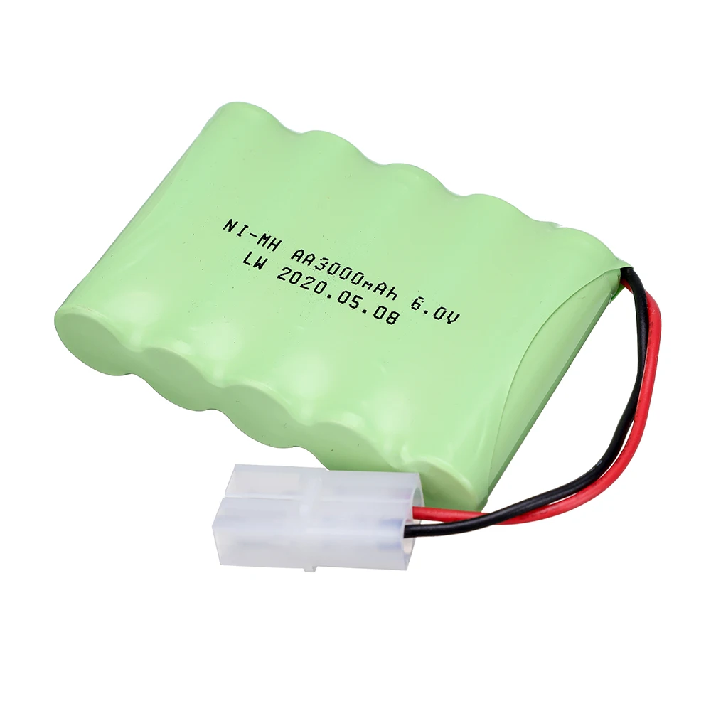 6 V 3000 mah AA متولى حسن بطارية SM/طامية/JST/EL-2P التوصيل ل RC الكهربائية لعب سيارة شاحنات قوارب سباق السيارة batttery نيمه 6 v 3000 mah