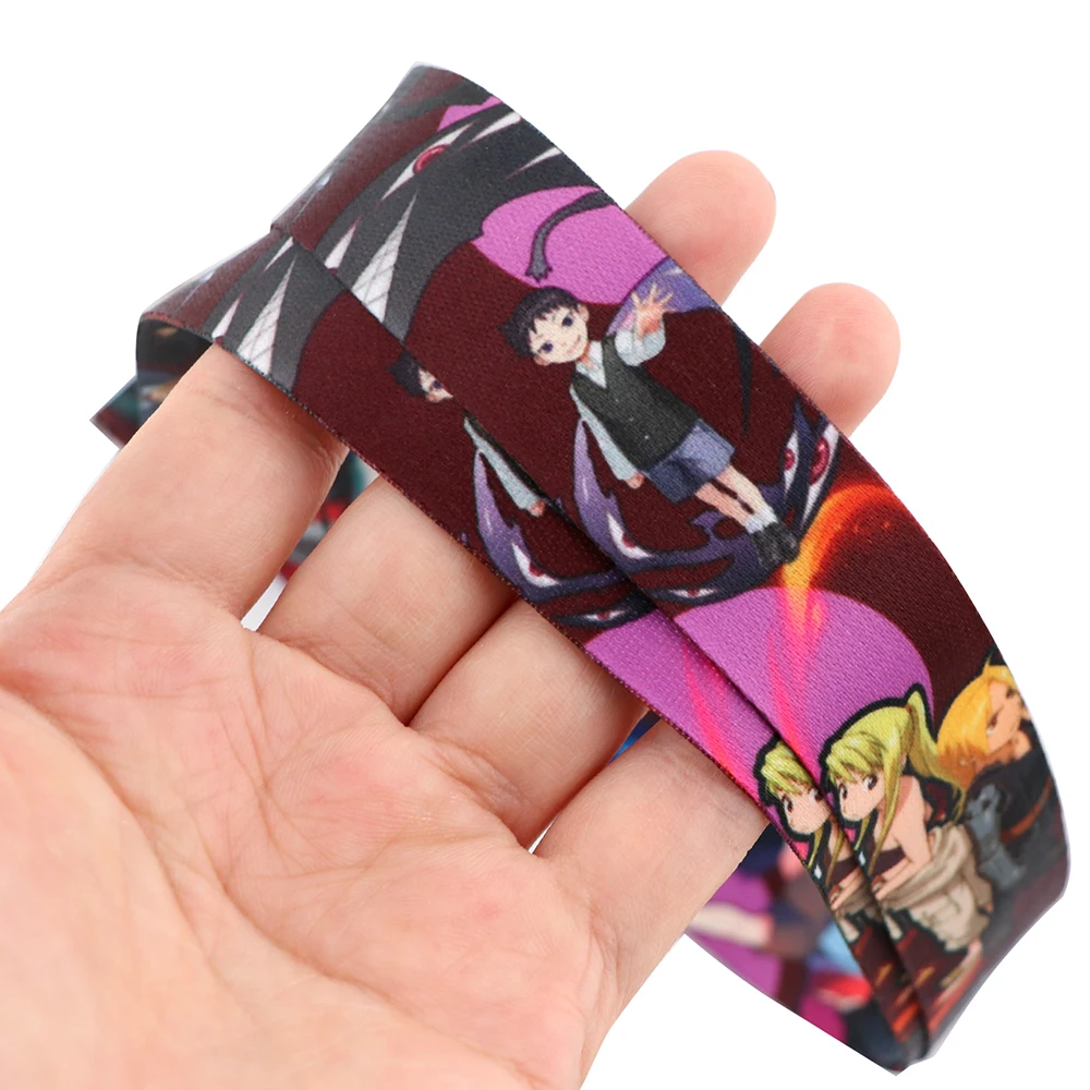 Flyingbee мультяшный Алхимик шнурок для ключей идентификационная карта для тренажерного зала ремешки USB держатель для бейджа своими руками веревка для петли шнурок X2382