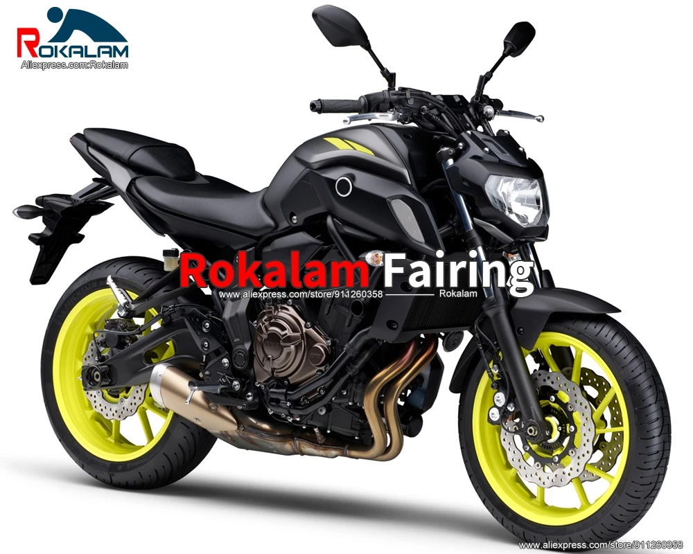 Bodywork For Yamaha MT-07 2018 2019 2020 MT07 18 19 20 Full Black Aftermarket Motorbike Fairing Kit (Injection molding)