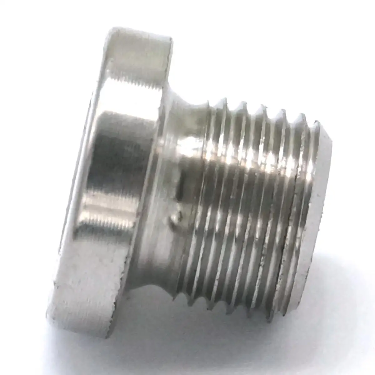 1/8 "Bsp SS304 Rvs Verzonken End Plug Met Flens Interne Hex Hoofd Socket Pijp Montage