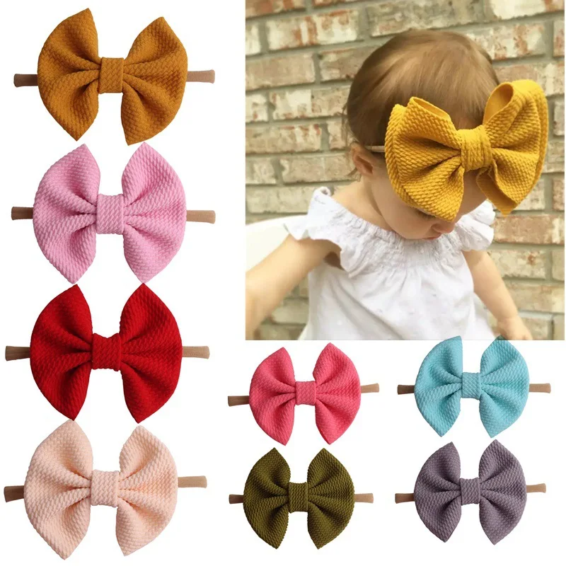 2020 Brand New Baby Headband Newborn Toddler Turban Baby Girls Head Wrap Cute Over Sized Bow Big Knot Hair Accessories Wholesale