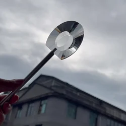 Hand-Held Special Effects Filter,Photography and SLR Camera Accessories,55*210mm Glass Prism and Metal Rod,Widely Used In Scenes