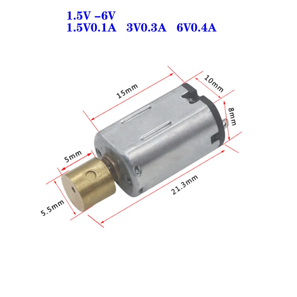 محرك اهتزاز N20 عالي السرعة تيار مستمر كهربائي 1.5 فولت 3 فولت 6 فولت لمنتجات الكبار أداة تجميل مدلك محركات هزاز محرك ذاتي الصنع #6