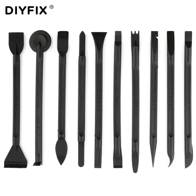 DIYFIX 10 sztuk plastikowe łom podważ narzędzie dla iPhone Samsung Huawei telefon komórkowy ekran demontaż Spudger narzędzia do otwierania zestaw naprawczy