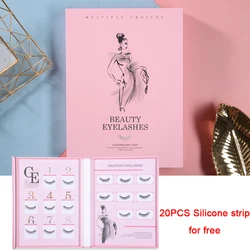 Fake Eyelash Storage Book Eyelash Display Box Makeup Display Container Eyelashes Sample Catalog Grafting Beauty salon accessorie