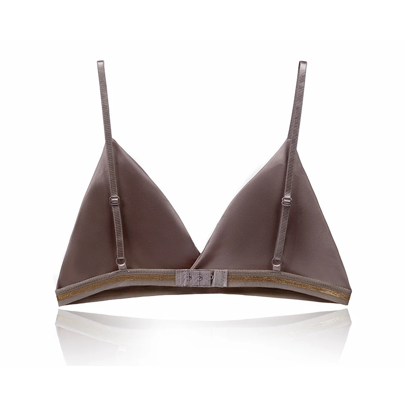 BANNIROU-Bralette Fino Sem Fio para Mulher, Lingerie Sexy, Roupa Interior Sem Costura, Suave Respirável, Biquíni De Seda De Gelo, Sutiãs Sem Fio, 1Pc