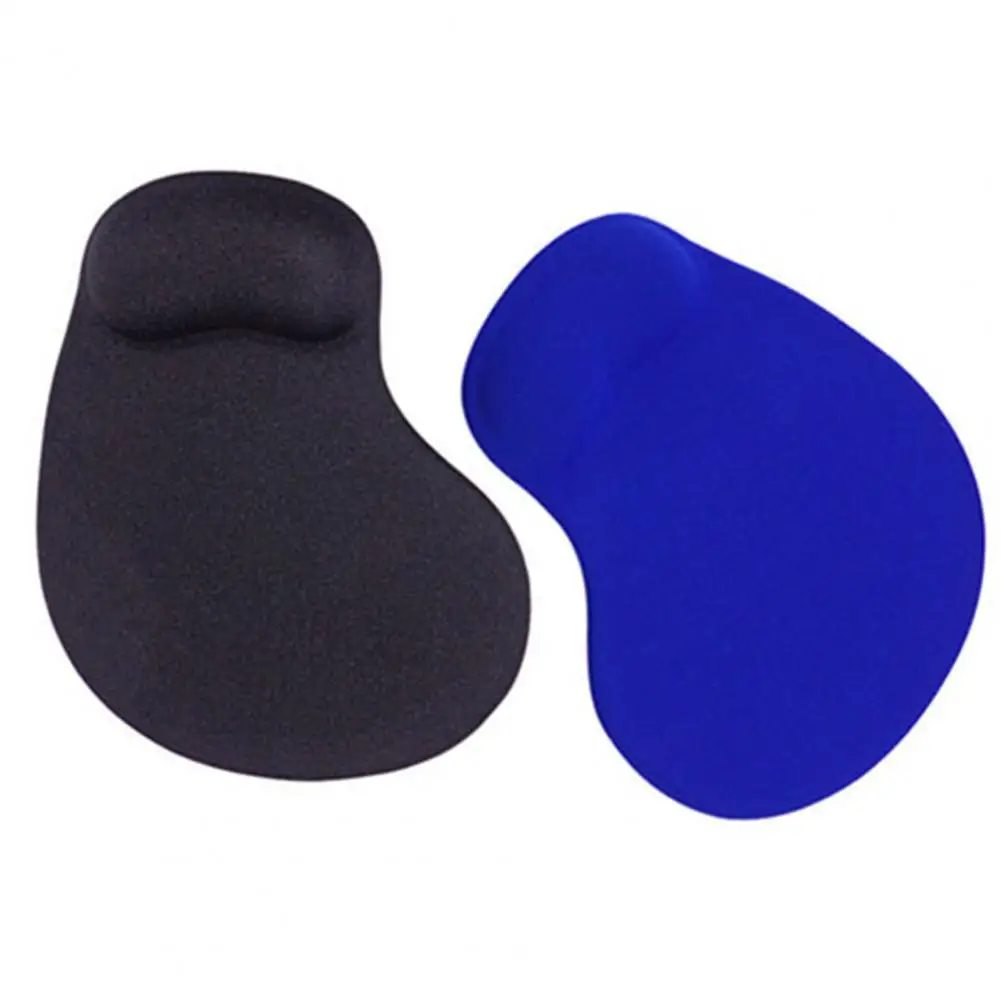 Alfombrilla de ratón con reposamuñecas, soporte ergonómico de goma, Color sólido, para juegos de ordenador