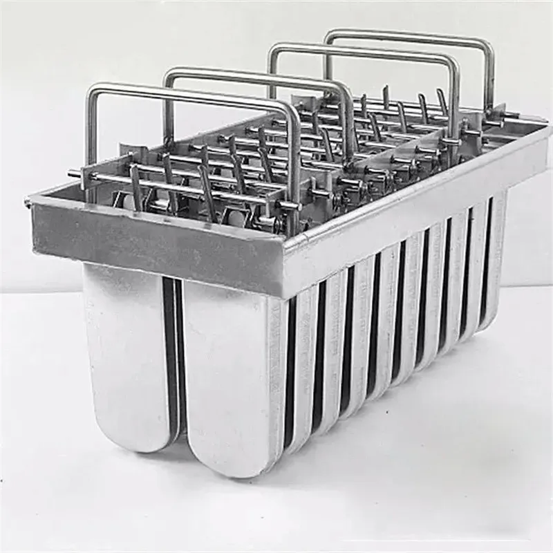 Stainless steel ice cream mould Popsicle mold Commercial Popsicle mold model 20 grid popsicle bucket making machine