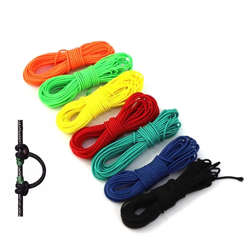 New 3M/0.6M Compound Bow D Loop Release String Nocking D Ring Buckle Rope Bow Release U Rope Release Aid Archery Accessories