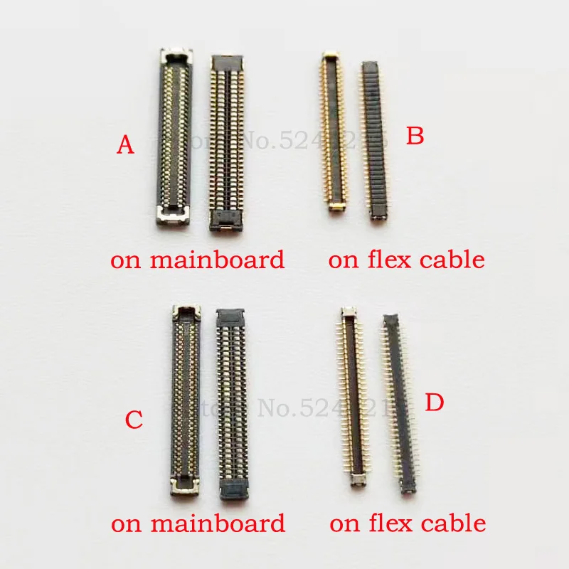 10pcs/lot For Samsung Galaxy A01 A015 LCD Display Screen FPC Connector On Board On Flex Cable 60 pin