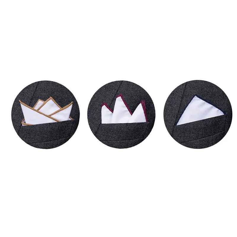 

Pocket Square Holder Keeper Organizer For Men Prefolded Men Suit Handkerchiefs HI-Tie JZ-01