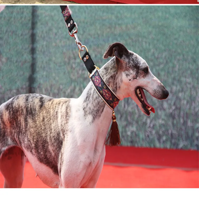 

Ethnic Sheepskin Dog Collar, Soft Tassel Collar, Suitable for Italian Greyhound and Whippet