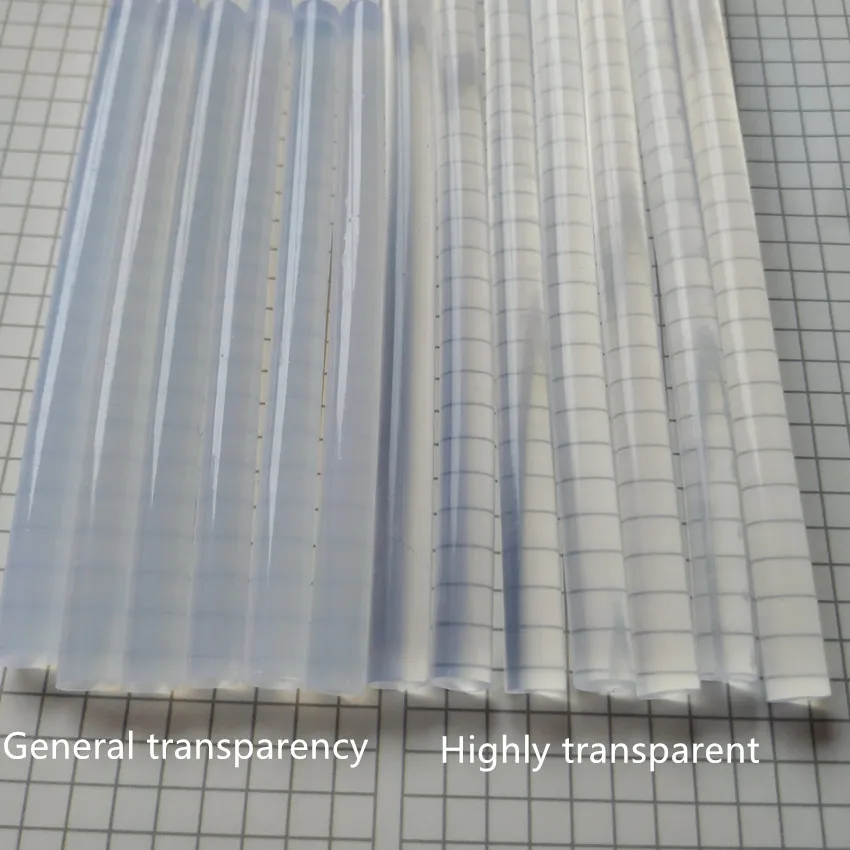 Imagem -05 - Bastões de Cola Quente Muito Transparentes 50 Peças mm de Diâmetro 100 mm de Comprimento para Pistola de Cola Elétrica Ferramentas de Reparo de Álbum de Artesanato