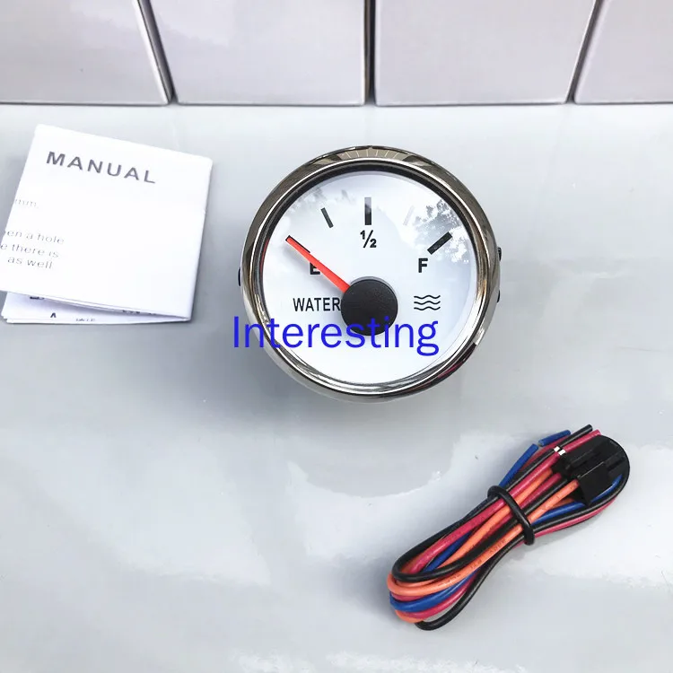 Pointer Type Water Level Gauge, Vehicle, Marine Display Instrument, Yacht Water Tank Water Level Gauge, Motor Type Instrument