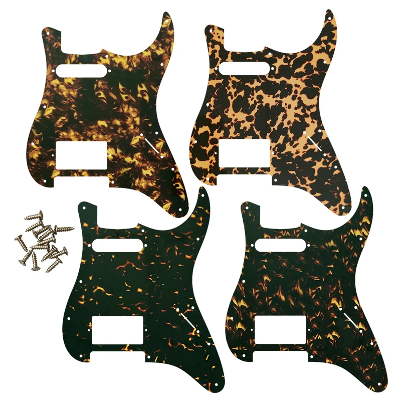 

Quality Electric Parts For USA\Mexico Fd Strat 11 Holes HS PAF Humbucker Guitar Pickguard Scratch Parts Flame Pattern