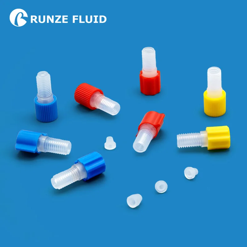 

PP Quick Connection Pre-tightened Fittings Fingertight Joint Easy Tubing Torque 0.11-0.25N/m for High Precision Liquid Analyzers