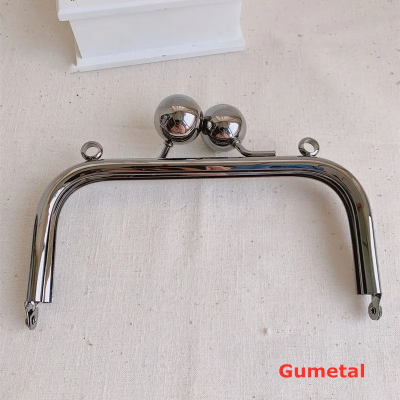 16cm Metal Purse Frame Big Ball Lock Bag Hook No Screw Chain Bag DIY Parts Handcraft Bag Hardware Accessories High Quality