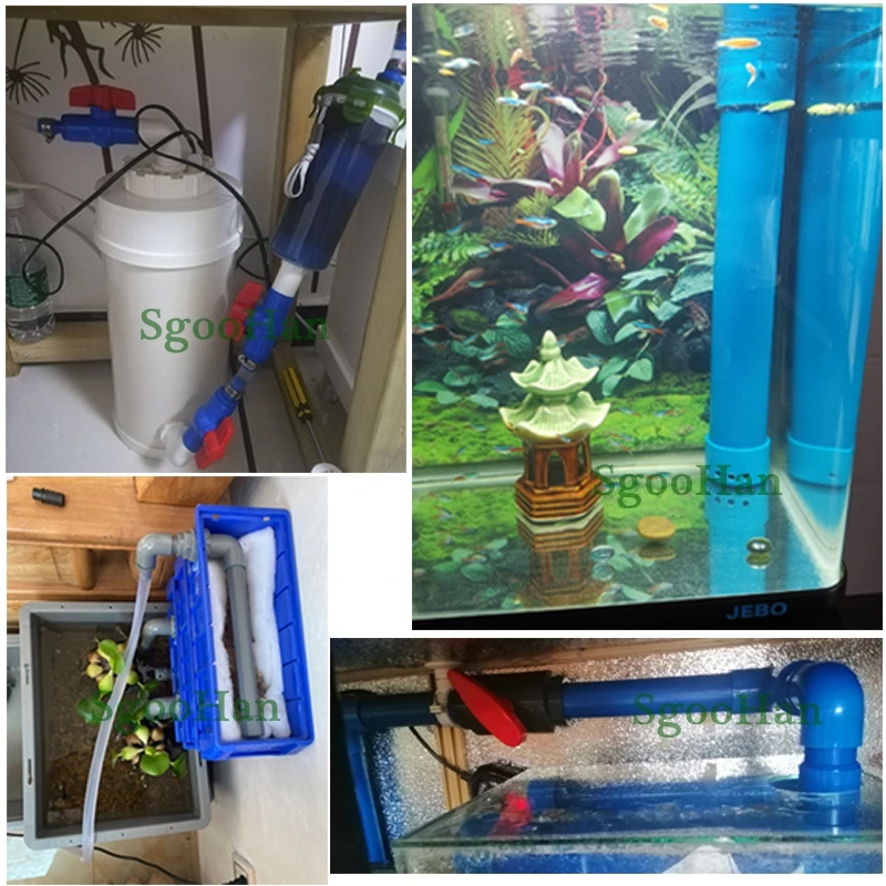 2pcs OD 20~110mm Aquarium Fish Tank PVC Pipe Hydroponic Planting Frame Tube Home Garden DIY Irrigation System Pipe 49~50cm Long