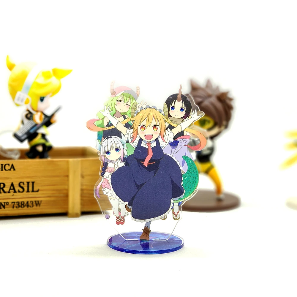 Kobayashi-san Chi No Maid Dragon family acrylic stand figure model plate holder cake topper ANIME