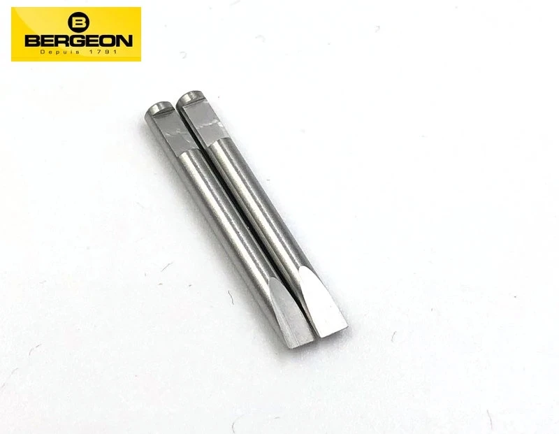 2pcs Bergeon 30081 6899 7899 Straight Flat Steel Screwdriver Blades 0.6mm-3.0mm