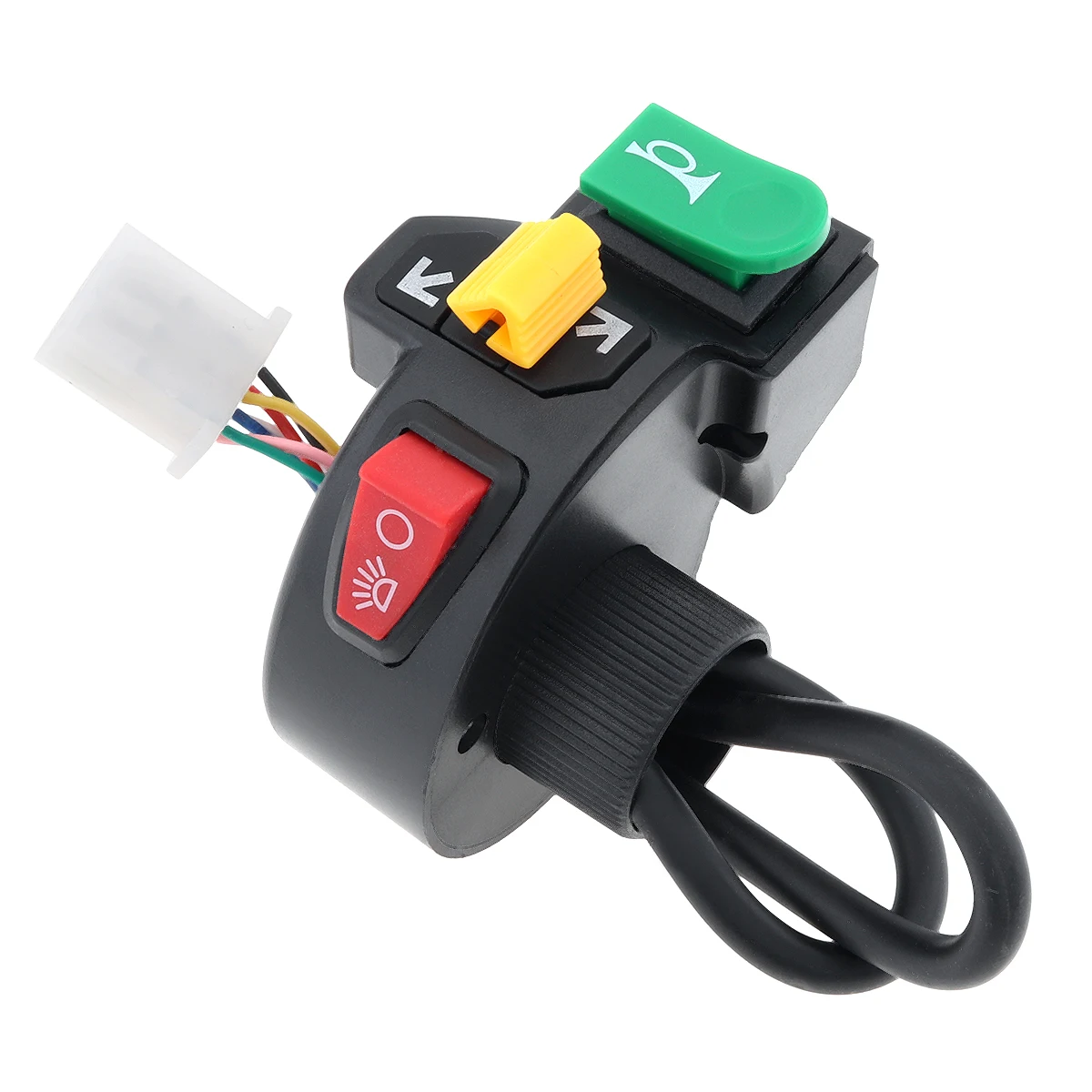 

3 in 1 Motorcycle Handlebar Switch Electric Bike Scooter ATV Quad Light Turn Signal Horn ON/OFF Button for 22mm Dia Handlebars