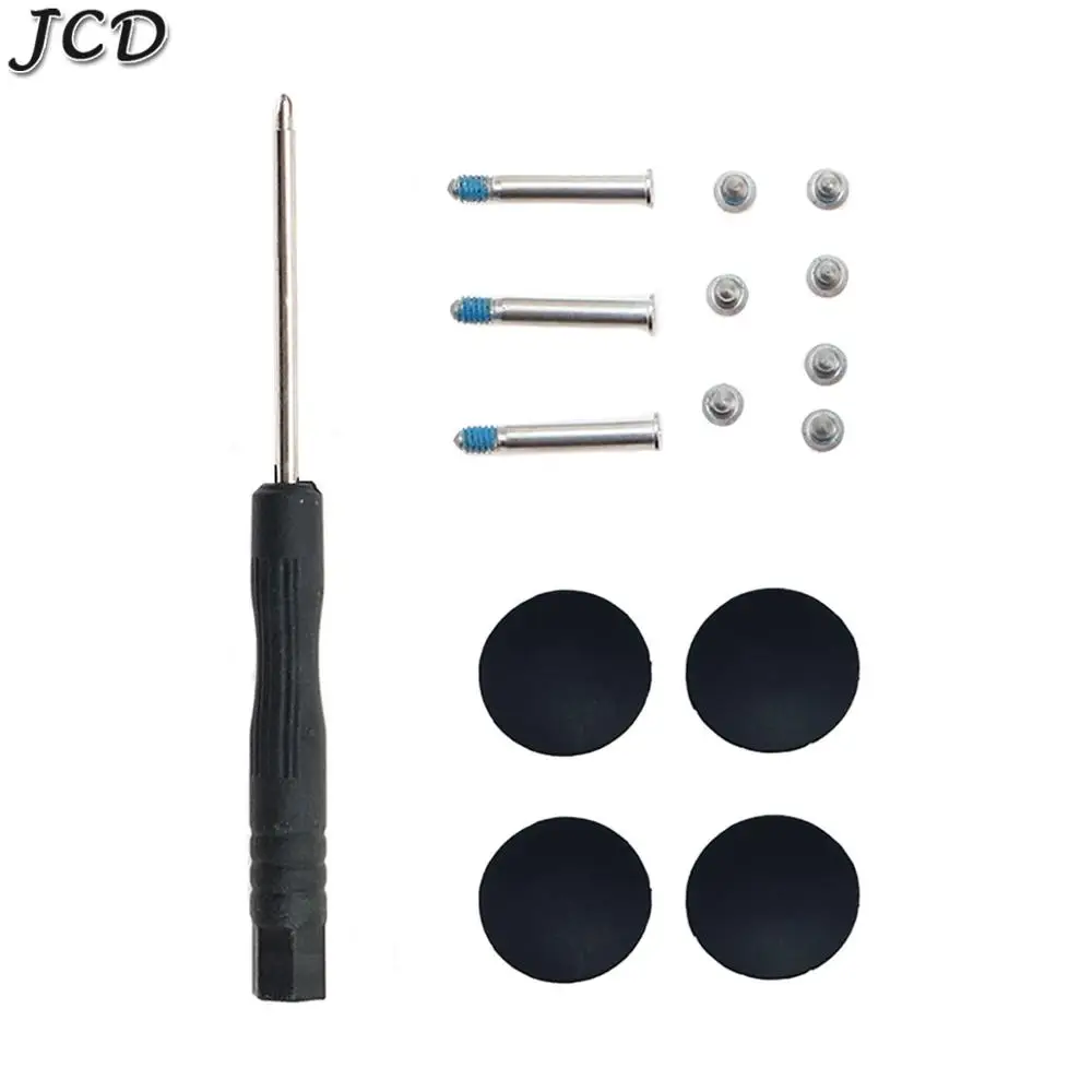 JCD For Macbook Pro A1278 A1286 A1297 Rubber Feet Bottom Bottom Back Case Cover Screws+ Screwdriver