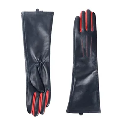 Gants de soirée en cuir véritable pour femmes, 40 cm, 50 cm, 60 cm, 70 cm, 80cm, Mode, Overlength, Élégant, ix, Charmant, Opéra, Longs