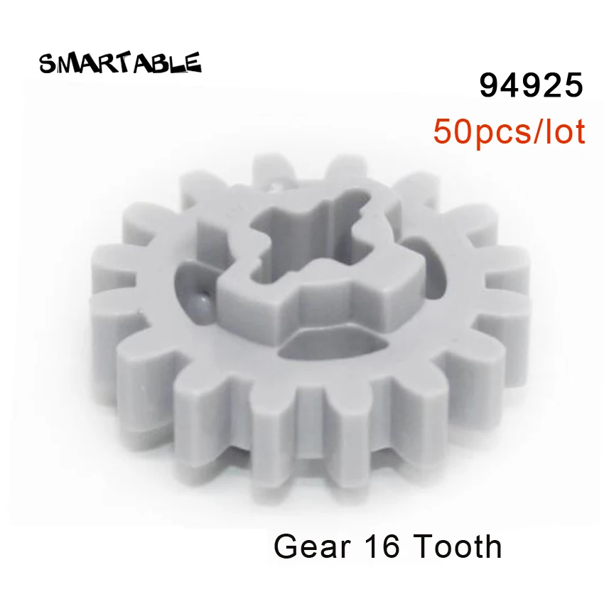 Smartable MOC High-Tech เกียร์16ฟัน Building Block ชุดของเล่นเข้ากันได้กับ94925 50ชิ้น/ล็อต