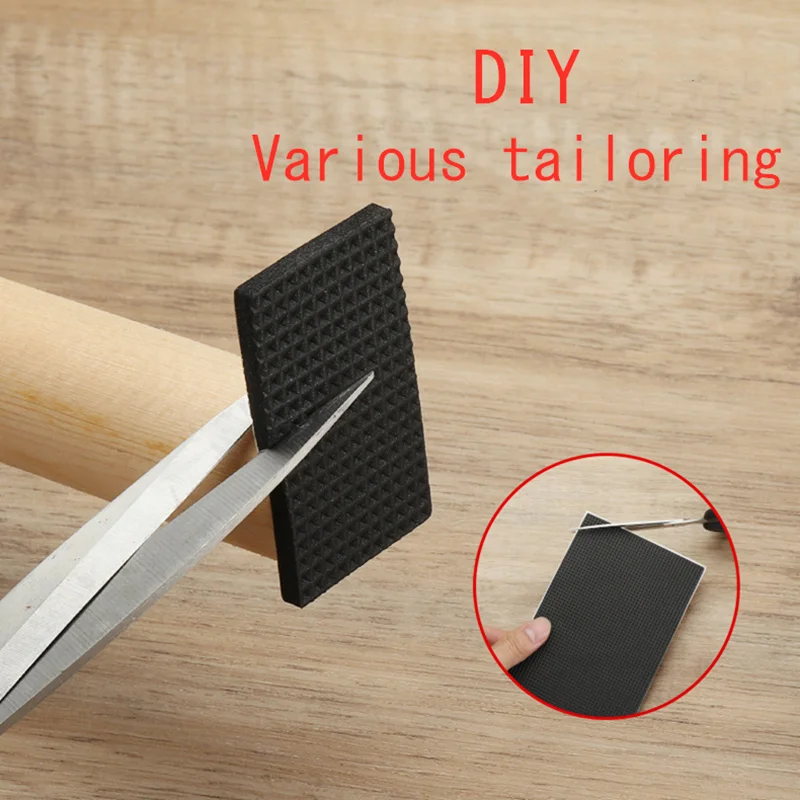 Self Adhesive Anti Slip Pad Rubber Furniture Feet Leg Chair Felt Anti Vibration Buffer Wooden Floor Protectors