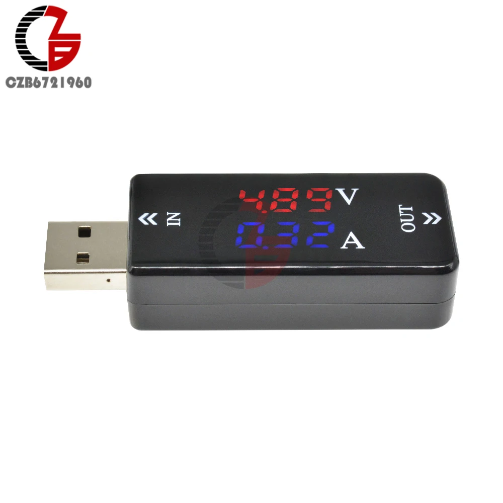 3 Bit USB Tester LED Digital Voltmeter Ammeter Car PC Power Bank Charging Charger Doctor 12V Voltage Current Meter Volt Detector