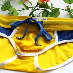 Erkekler nefes alan iç çamaşırı erkek külot seksi yüksek kalite konfor moda külot sıcak satış külot kayma adam eşcinsel Bikini yeni kısa