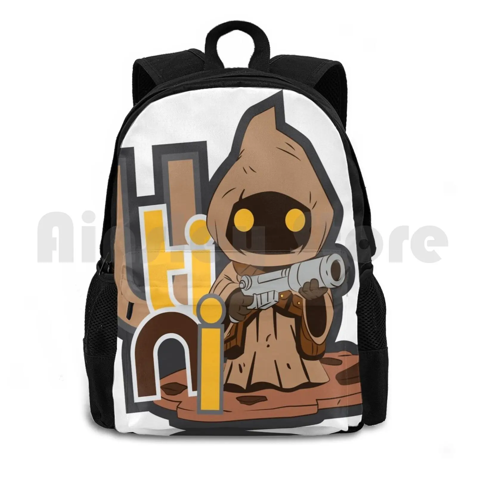 

Jawa-Utini Outdoor Hiking Backpack Riding Climbing Sports Bag Utini Jawa Sandcrawler Character Sand Tatooine Fun Vintage Small