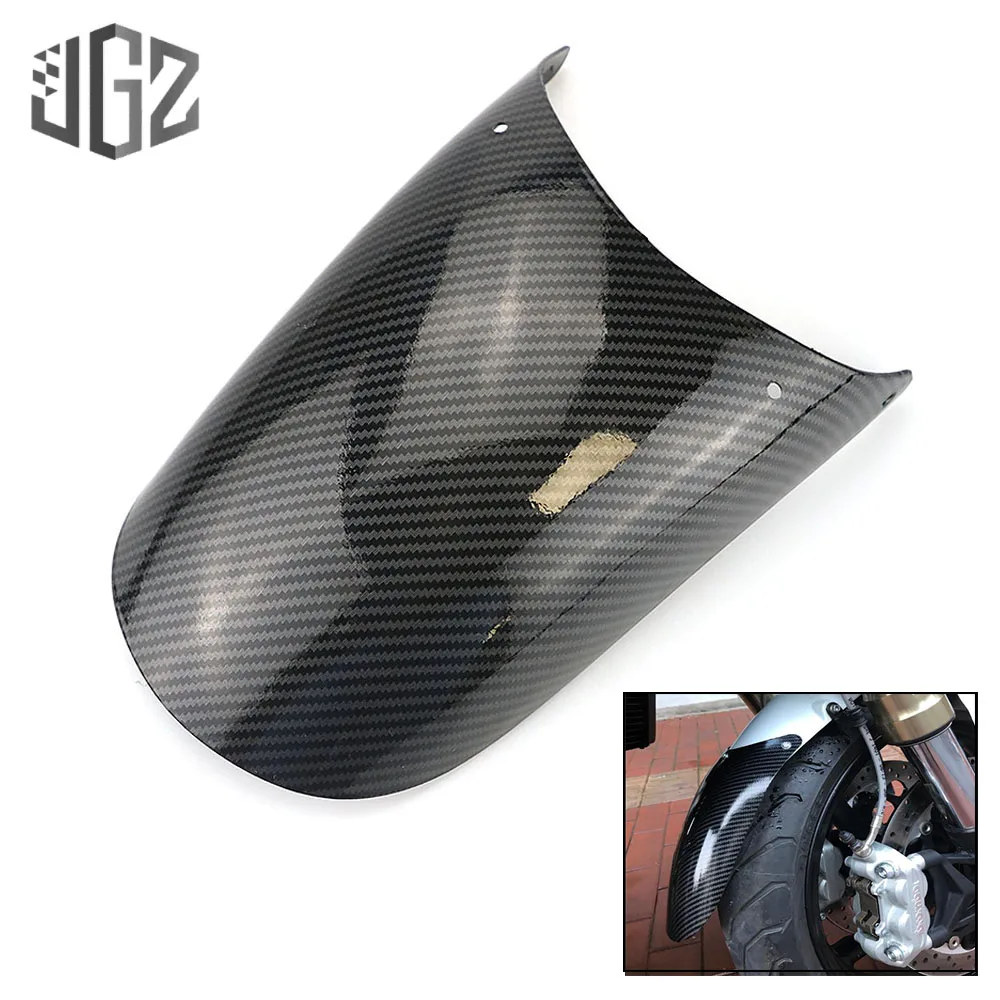 Motorcycle Carbon Front Rear Mudguard Wheel Fender Splash Extension Pad Universal For Chopper Scooter Dirt Bikes Suzuki Yamaha