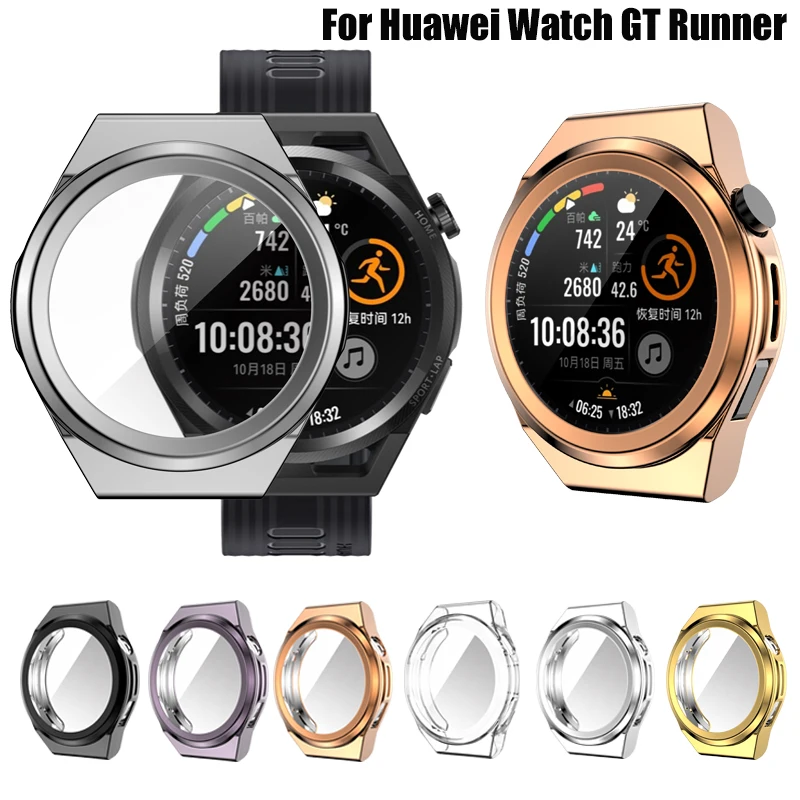 for Huawei Watch GT Runner Case TPU Screen Protector Cover for GT Runner Watch Scratch-resistant Shell Bumper Accessories