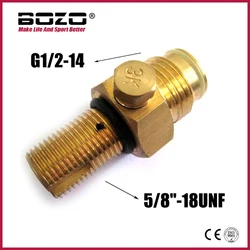 Co2 Compressed Air Cylinder Tank Pin Valve Copper 5/8