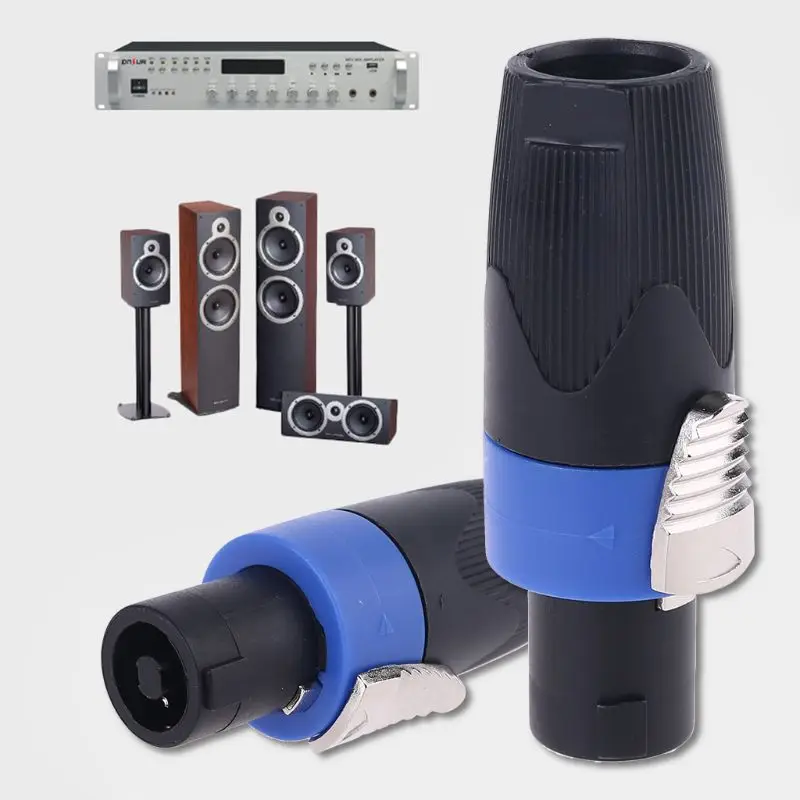 New And Original For NEUTRIK Type NL4FX Speakon 4Pole Plug Male Audio Speaker Connectors