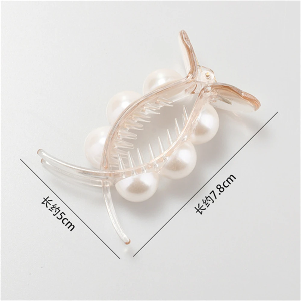 New Pearl Hair Claw Clip For Women Meatball Head Fixed Hair Styling Tools Hairpin Accessories Grab Clip Jewelry Hair Ornaments