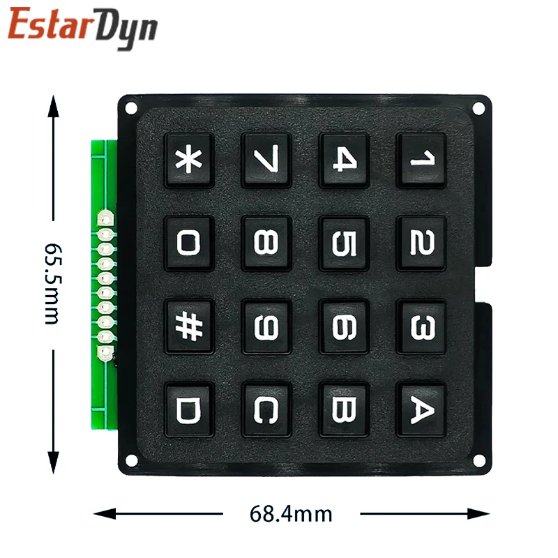 3*4 4*4 Matrix Switch tastiera tastiera Array modulo tasti in plastica ABS 4x4 3x4 12 16 pulsante chiave interruttore a membrana Kit fai da te per