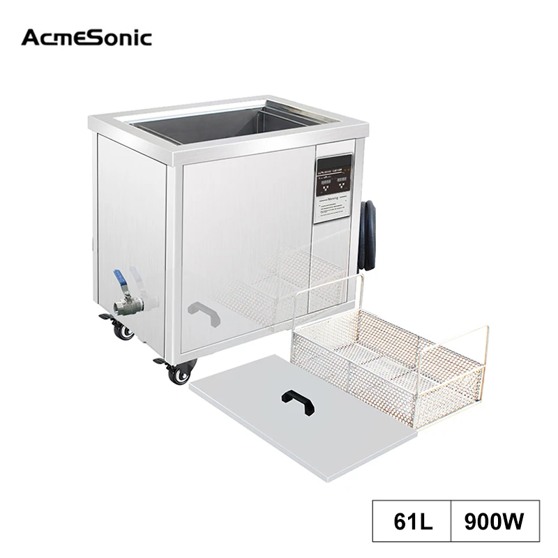 61l power ajustar ultra sônico mais limpo único tanque de óleo poeira remover dpf placa circuito molde metal ultra sônico máquina lavar 60l