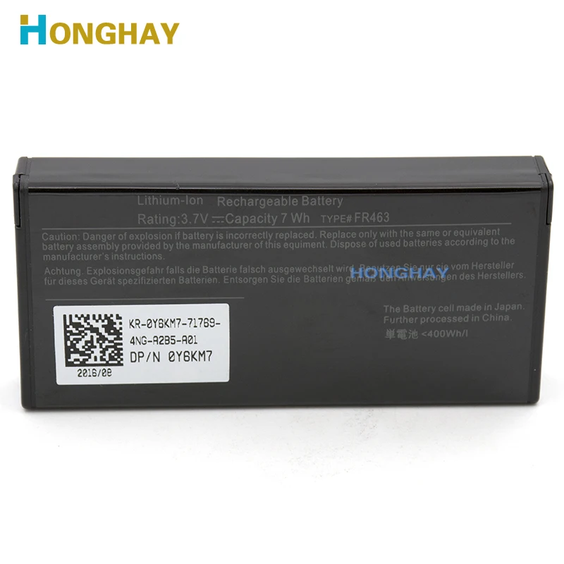 Honghay-bateria de Laptop Original 0nu209 para Dell Compatível com Modelos Perc 5i 6i Poweredge 312 0448 1950 2900 2950 6850