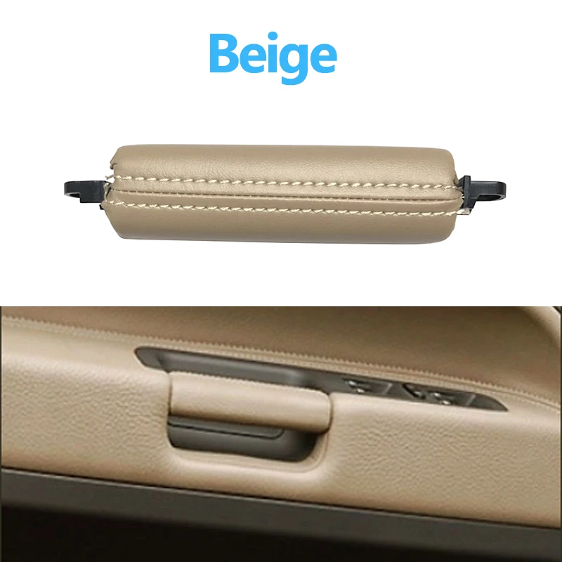 Car Interior Door Left Right Driver Side Leather Pull Handle For VW Volkswagen Touareg 2003 2004 2005 2006 2007 2008 2009 2010