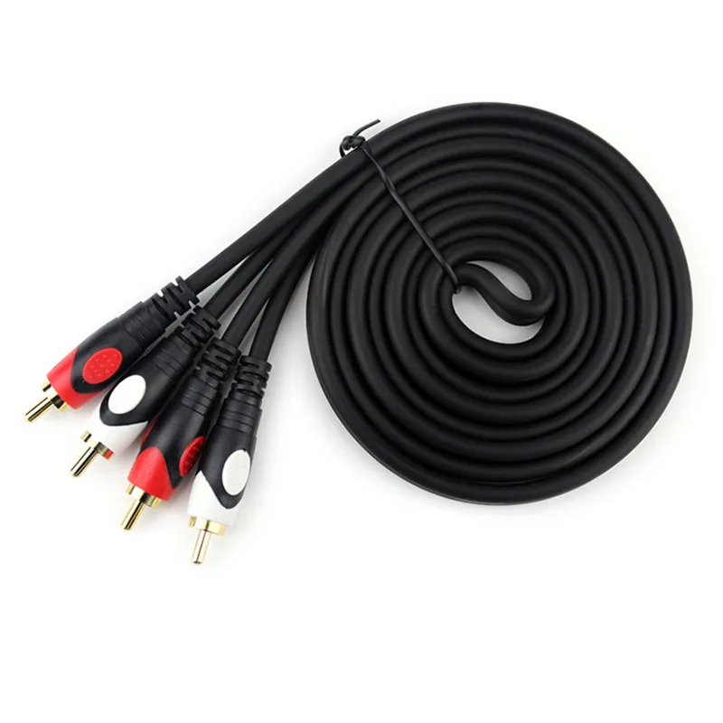 2RCA to 2 RCA Male To Male Audio Cable Gold-Plated RCA Audio Cable For Home Theater DVD TV Amplifier CD Soundbox 1.5m/3m/5m-30m