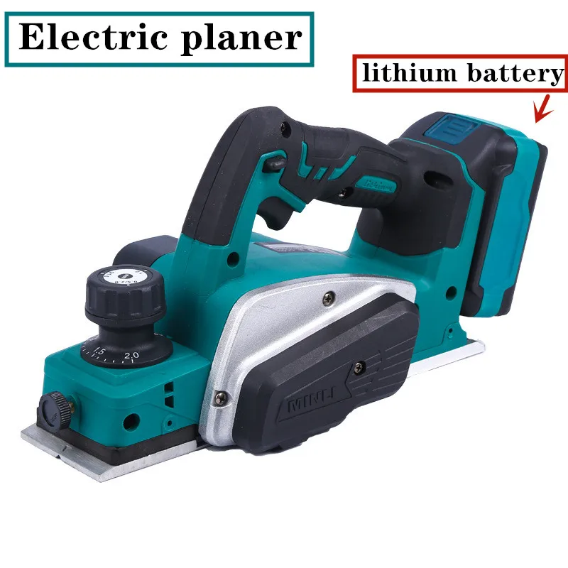 Lithium Electric Planer Industrial Grade Multifunctional Electric Planer Woodworking Portable Press Planer Portable