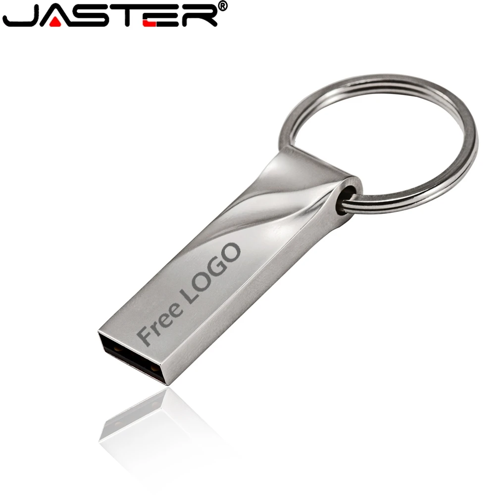 JASTER new flash drive USB 2,0 mini memory stick metall pen drive 4GB 8GB 16GB 32GB 64GB U disk mode geschenk Individuelles logo