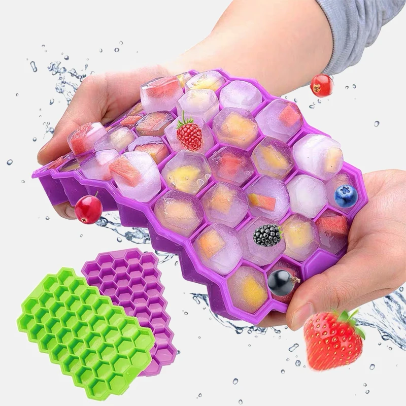 

37 Honeycomb Cubes Ice Tray Cube Mold Creative Diy Shape Ice Cube Ray Mold Ice Cream Party Cold Drink Bar Cold Drink Tools