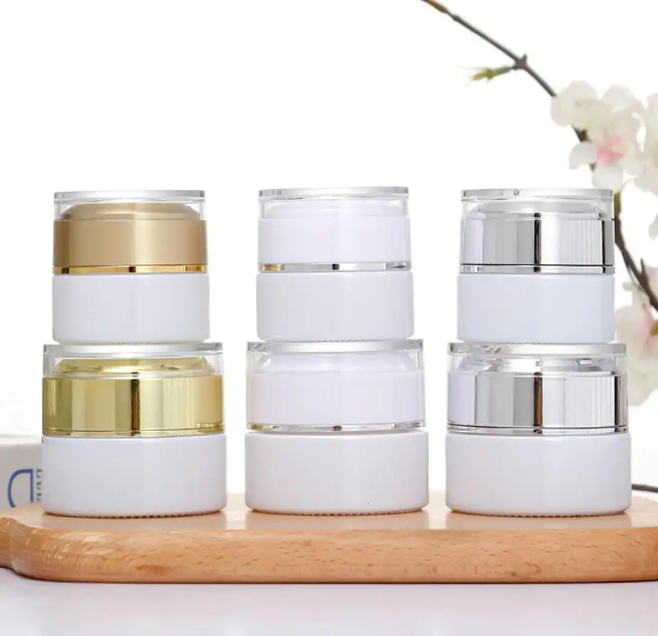 20G white glass jar bottle for eye cream essence mask moisturizer serum wax gel serum skin care cosmetic skin care